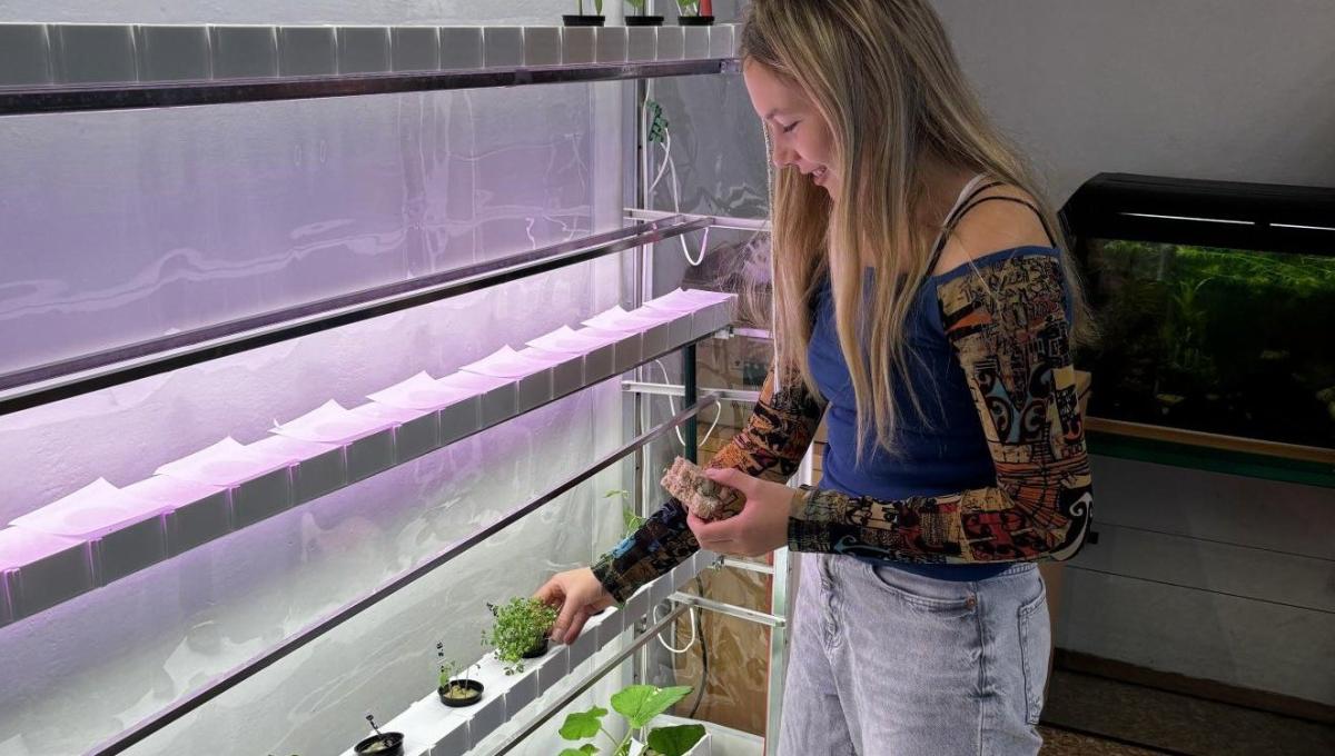 Nová hydroponická laboratoř v naší učebně přírodopisu!