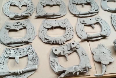 Sovy před vypálením.