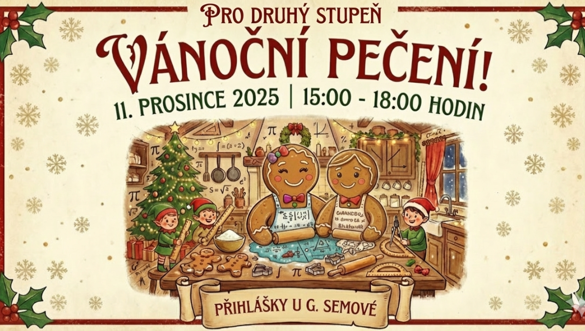 Zveme žáky 2. stupně na Vánoční pečení