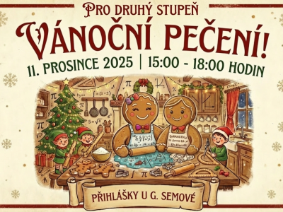 Zveme žáky 2. stupně na Vánoční pečení