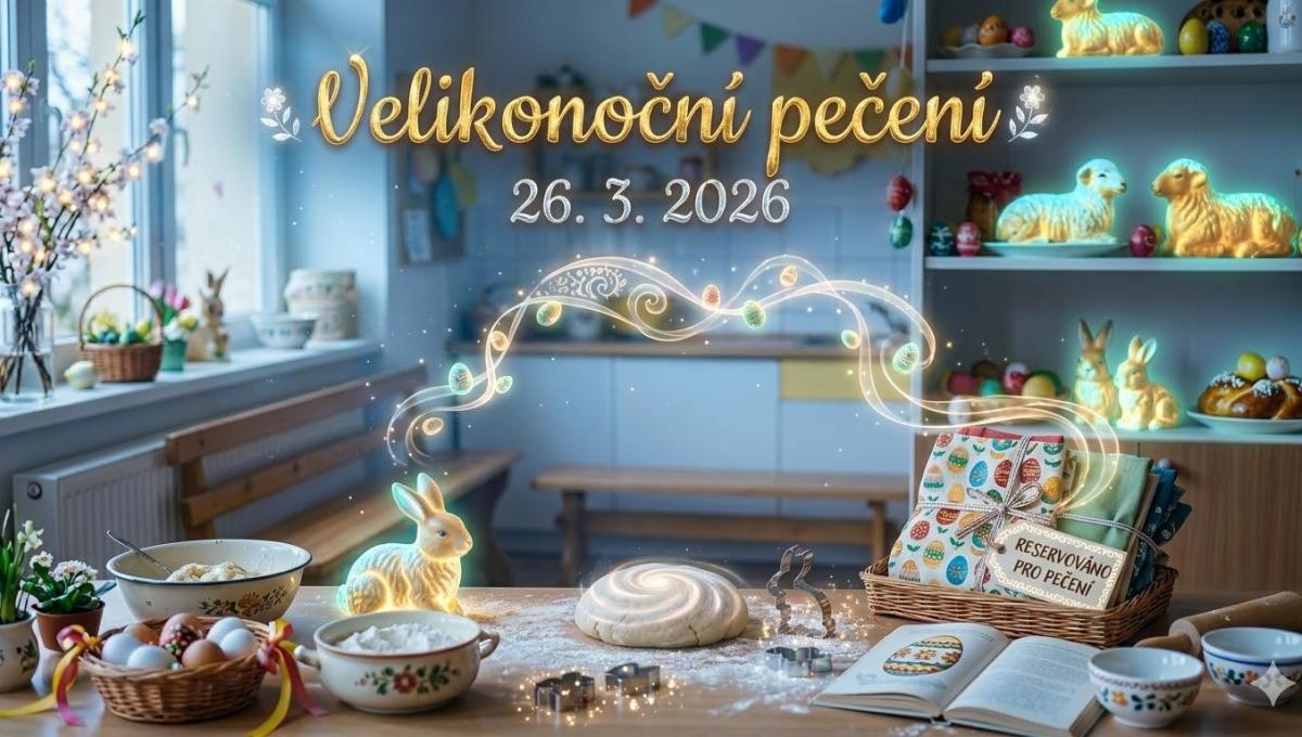 Pozvánka na Velikonoční pečení pro žáky 2. stupně
