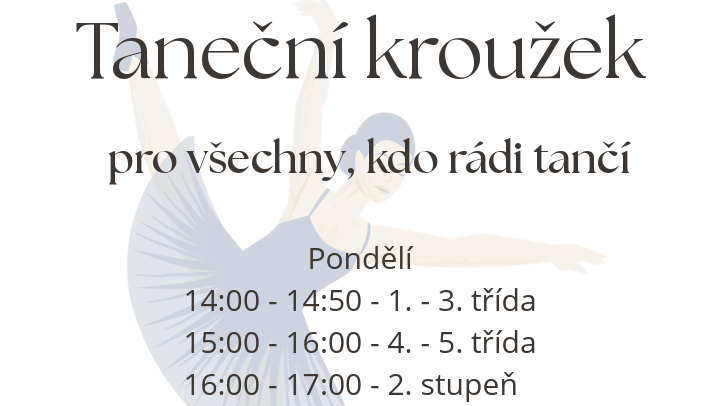 Nový taneční kroužek od září 2026