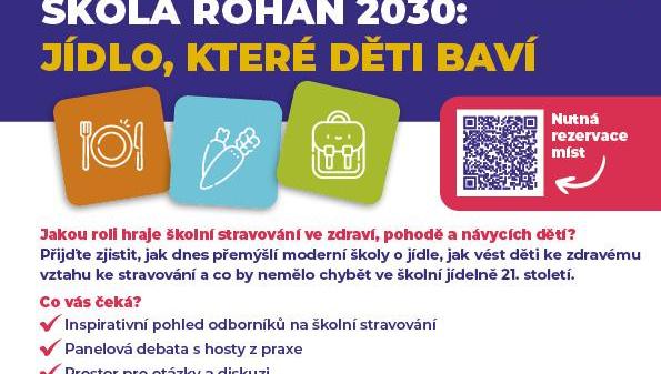 Pozvánka na  akci Škola Rohan 2030: Jídlo, které děti baví