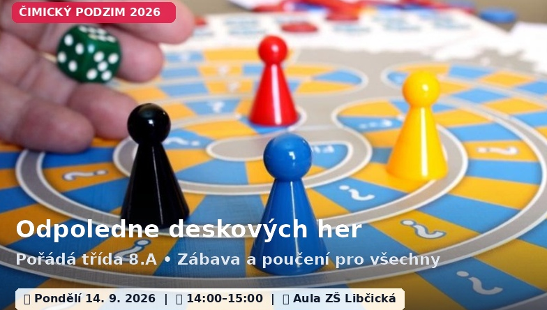 Čimický podzim 2026 – odpolední program 14.9.