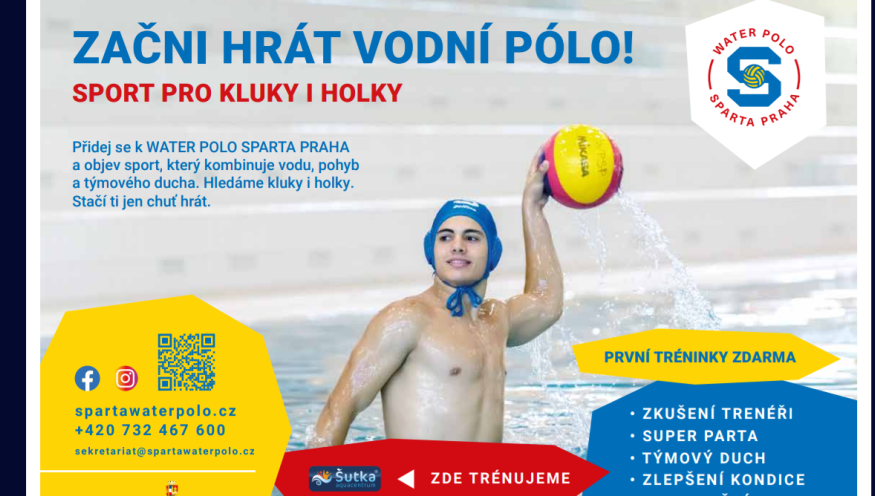 Nábor do klubu vodního póla – Waterpolo Sparta Praha