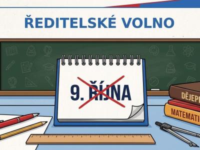 Vyhlášení ředitelského volna na pátek 9. října 2026