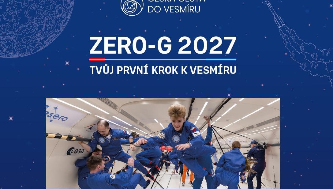 Mise Zero-G 2027: Zažij stav beztíže a staň se součástí české žákovské posádky!