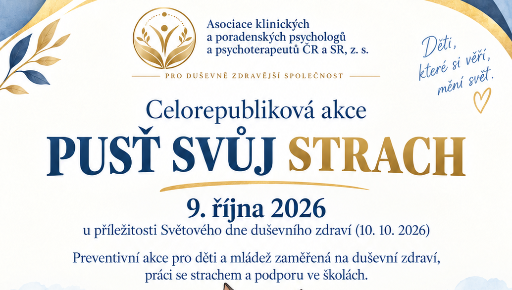 Pusť svůj strach 2026: Zapojujeme se do akce k Podpoře duševního zdraví